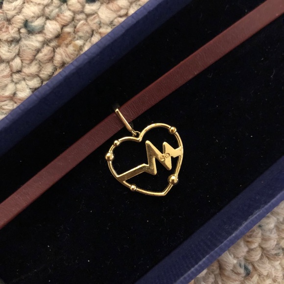 Swarovski Heart Choker With Burgundy Leather - Picture 2 of 4